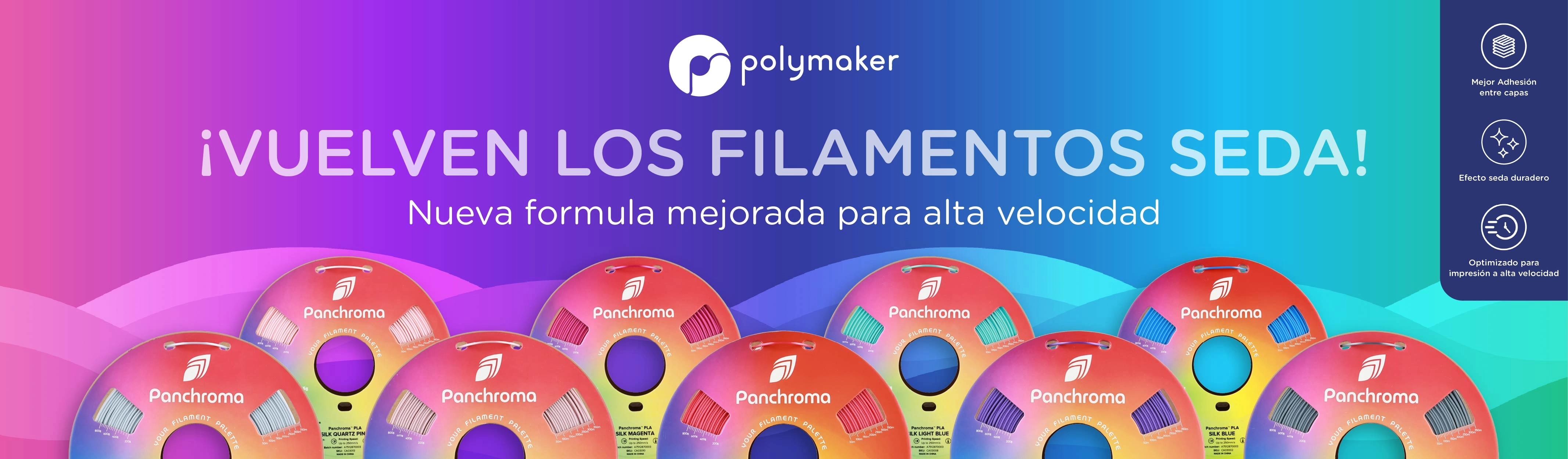 Filamentos Silk de Polymaker