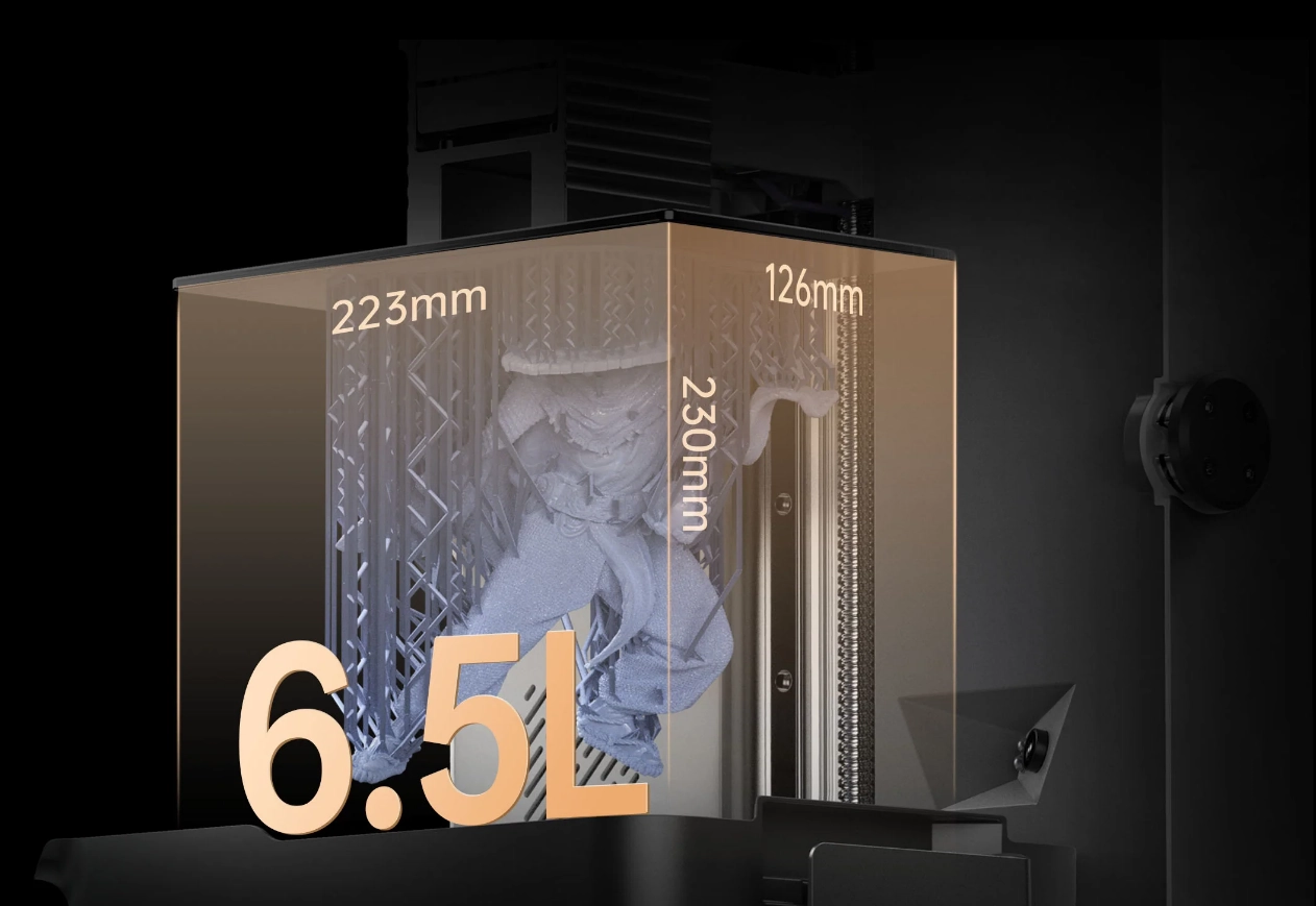 Volumen de construccion de 6,5 Litros