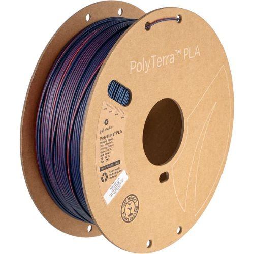 PolyTerra PLA Dual (1Kg / 1.75) - Mixed Berries (Red/Dark Blue) (Rojo/Azul Oscuro)