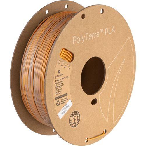 PolyTerra PLA Dual (1Kg / 1.75) - Foggy Orange (Grey/Orange) (Gris/Naranja)