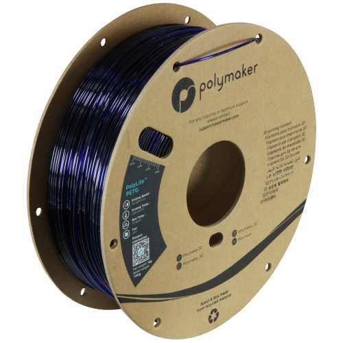 PolyLite PETG (1Kg / 1.75) - Translucent Blue (Azul Translúcido)
