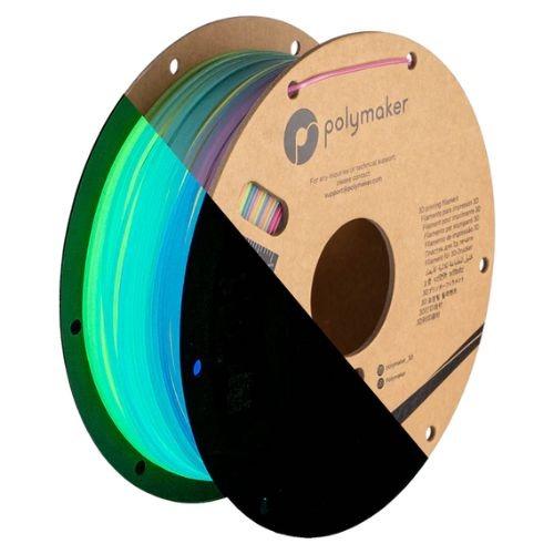 PolyLite™ Luminous PLA (1Kg / 1.75) - Rainbow (Arcoiris) (Glow)