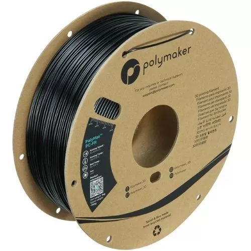 PolyMax PC-FR Ignífugo (1Kg / 1.75mm) - Black - Negro