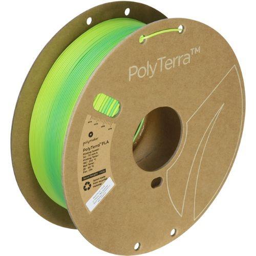 PolyTerra PLA Gradient (1Kg / 1.75) - Summer (Verano) (Amarillo/Verde Azulado)