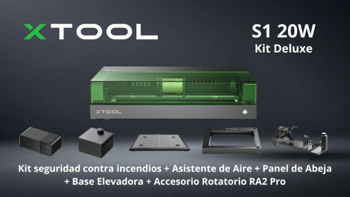 xTool S1 - 20w - Kit Deluxe